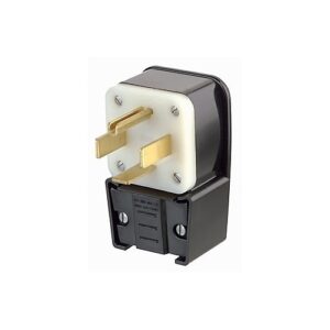 Leviton 9462-P Connectors, 60A 125/250V, 3-Pole 4-Wire, Black