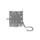 RCI 95206 Electrified Hinge, 2 + 4 Wire 4" x 4" x 5 Knuckle x 4' Lead, Brushed Chrome