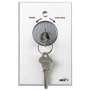 RCI 960 Tamper-Resistant Key Switch with LED, Momentary, Brushed Anodized Aluminum