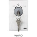 RCI 960RO Tamper-Resistant Key Switch with Reset and Override, Momentary, Maintained