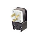 Leviton 9650-P Connectors, 50A 250V, 2-Pole 3-Wire, 6-50P Plug