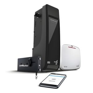 LiftMaster 98022MC Elite Series DC Battery Backup Wall-Mount Wi-Fi Garage Door Opener, Black