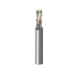 Belden 9842 060500 24/2 Stranded Low Capacitance Computer Cable, Tinned Copper, PE Insulation, Overall Beldfoil +Tinned Copper Braid(90%) Shield, PVC Outer Jacket, CM, 500' (152.4m) Reel, Chrome