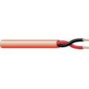 West Penn 990RD1000 16/2 Solid Unshielded FPLR Fire Alarm Cable, 1000' (304.8m) Reel, Red