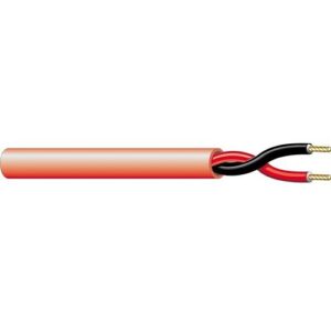 West Penn 990RD1000 16/2 Solid Unshielded FPLR Fire Alarm Cable, 1000' (304.8m) Reel, Red