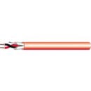 West Penn 991RD1000 16/2 Solid Shielded FPLR Fire Alarm Cable, 1000' (304.8m) Reel, Red