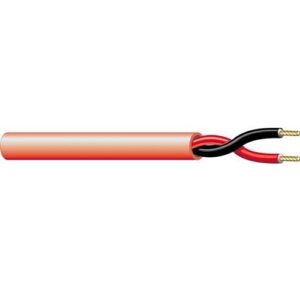 West Penn 994RD1000 14/2 Solid Unshielded FPLR Fire Alarm Cable, 1000' (304.8m) Reel, Red
