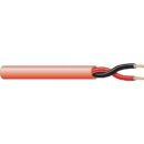 West Penn 994YE1000 14/2 Analog Cable for Fire Alarm, Unshielded, Solid, PVC Jacket, 1000', Red