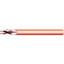 West Penn 995RD1000 14/2 Solid Shielded FPLR Fire Alarm Cable, 1000' (304.8m) Reel, Red