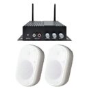 Speco AACEK1W AA1 Amplifier and SPCE5OW Bundle, White