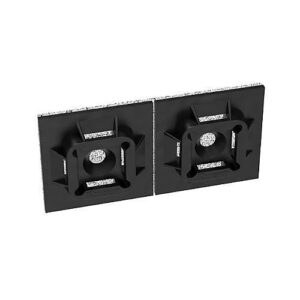 Panduit ABM100-AT-C0 1" 1" Adhesive Cable Tie Mount, Nylon 6.6, 100-Pack, Black