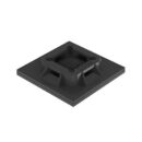 Panduit ABM100-AT-C0 1" 1" Adhesive Cable Tie Mount, Nylon 6.6, 100-Pack, Black