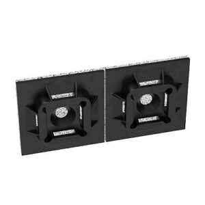 Panduit ABM100-AT-D0 1" 1" Adhesive Cable Tie Mount, Nylon 6.6, 500-Pack, Black
