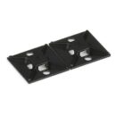 Panduit ABM2S-AT-C0 1" 1" Adhesive Cable Tie Mount, ABS Plastic, 100-Pack, Black