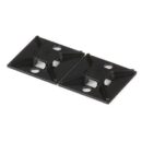 Panduit ABM2S-AT-C0 1" 1" Adhesive Cable Tie Mount, ABS Plastic, 100-Pack, Black