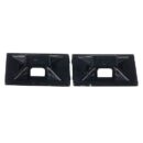 Panduit ABMM-AT-C0 4-Way Acrylic-Based Adhesive Backed Cable Tie ABS 0.75 0.75", Black