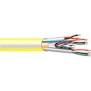 West Penn AC251822B3PYE05 22/2 18/4 22/4 22/3 Shielded Flexible Plenum Access Control Cable, 500' (152.8m) Reel, Yellow