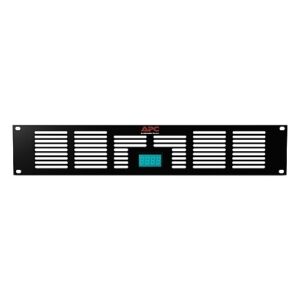 APC ACAC40000 NetShelter 2U Vent Panel with Temperature Display for 2U Rack Fan Panel ACF600