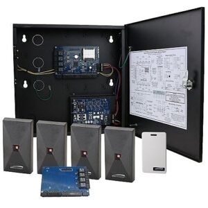 Speco ACKIT1S Scalable 4-Door Access Control Kit, Black