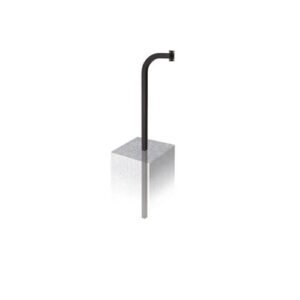 Linear GNB-1 Burial-Mount Gooseneck for Keypad, Telephone Entry System and Access Control Systems, Black