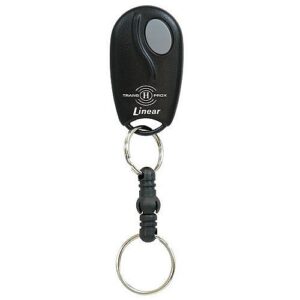 Linear ACT-31DHC 1-Channel Custom Block Coded Key Ring TRANS PROX Transmitter and 26-bit Wiegand HID Compatible Proximity Tag, Black
