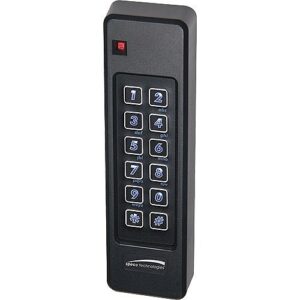 Speco ACSR62L ACS Series Mullion Keypad and Smart Card Reader, IP67 Compliant, Bluetooth Enabled, Black