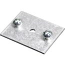 Wiremold AL2001 Coupling Mounting Plate for Cable Raceway, Satin Anodized
