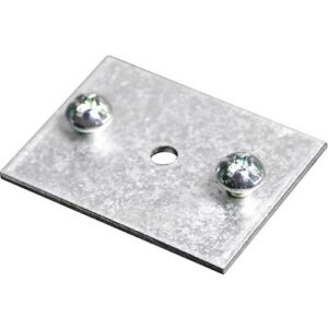 Wiremold AL2001 Coupling Mounting Plate for Cable Raceway, Satin Anodized