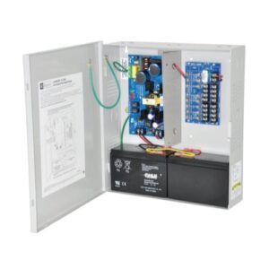 Altronix AL400ULXPD4CB Access Power Supply Charger with PD4 Power Distribution Module in Large Enclosure, 4 Outputs, Two (2) 7AH