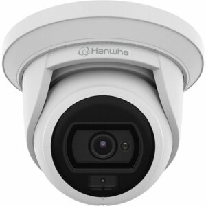 Hanwha ANE-L7012L Wisenet A Series 4MP Super-Compact White Light Flateye Camera, 3mm Lens, IP66, IK10