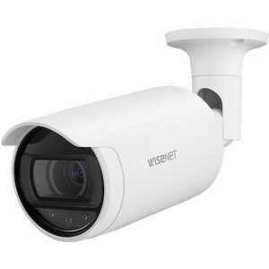 Hanwha ANO-L7082R 4MP IR Bullet Camera, 3.3-10.3mm Varifocal Lens, White
