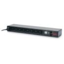 APC AP7920B NetShelter Switched Rack PDU, 1U, 1PH, 2.3 kW 230V 10A or 2.5 kW 208V 12A, C13 Outlets, C14 Cord