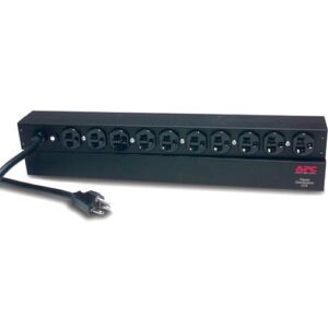 APC AP9563 Basic Rack PDU, 20A, 100/120V, 10 5-20P NEMA Outlets, 1U RMS