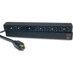 APC AP9564 Basic Rack PDU, 20A, 100/120V, 10 L5-20P NEMA Outlets, 1U RMS
