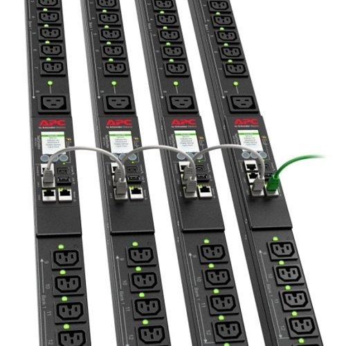 APC APDU9965 Rack PDU, Switched, ZeroU, 24A, 208/240V, 21x C13-15 and 3x c19-21 Sockets