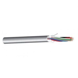 West Penn AQC3270GY0500 22/6 Stranded Shielded Audio Cable, Water-Block, AQUASEAL, CM, 500' (152.4m), Reel, Gray