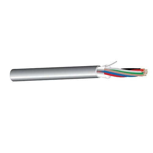 West Penn AQC3270GY1000 22/6 Stranded Shielded Audio Cable, Water-Block, AQUASEAL, CM, 1000' (304.8m), Reel, Gray