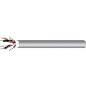 West Penn AQC430GY1000 22/4 Stranded Industrial Shielded Audio Cable, Water-Block, AQUASEAL, CM, CL3, 1000' (304.8m), Reel, Gray