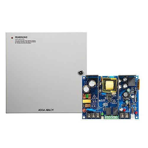 Securitron AQD2 Series Power Supply with Enclosure, Provide Amp at 12VDC or 24VDC Continuous, up to 16 Outputs
