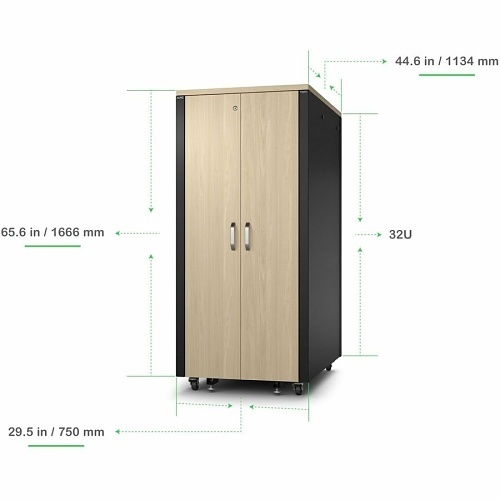 APC AR4032A NetShelter Soundproof 32U Server Rack Enclosure