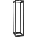 Panduit AR4PCN 4-Post Rack, Adjustable Depth, 45U, Cage Nut E-Rails, Black