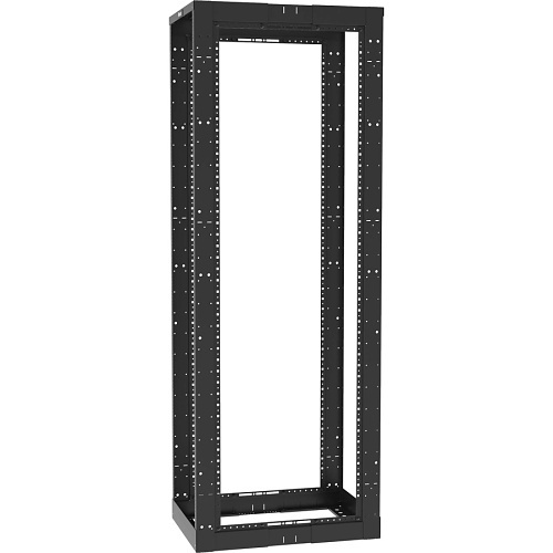 Panduit AR4PCN 4-Post Rack, Adjustable Depth, 45U, Cage Nut E-Rails, Black