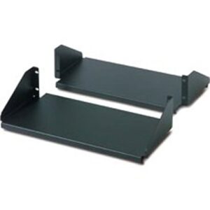 APC AR8422 Double Sided Fixed Shelf for 2-Post Rack 250 lbs, Black