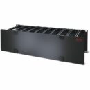APC AR8605 3U Horizontal Cable Manager with 6" Fingers, Top and Bottom, Black