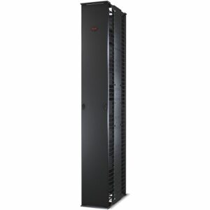 APC AR8675 Performance, Vertical Cable Manager for and Post Racks, Double-Sided with Doors, 2134mm x 304mm x 660mm D, Black