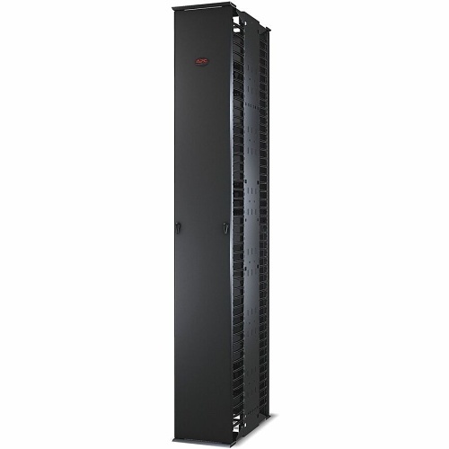 APC AR8675 Performance, Vertical Cable Manager for and Post Racks, Double-Sided with Doors, 2134mm x 304mm x 660mm D, Black