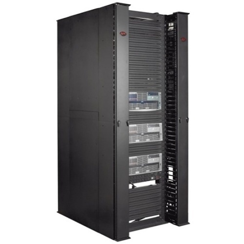 APC AR8675 Performance, Vertical Cable Manager for and Post Racks, Double-Sided with Doors, 2134mm x 304mm x 660mm D, Black
