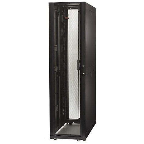 APC AR9307SP-R NetShelter SX Server Rack Enclosure with Ramp, 48U, High Strength, 3500 lbs, Black