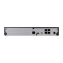 Hanwha ARK-AE44012R Kit with 1x ARN-410S-2TB Wisenet A Series 4-Channel 4K PoE with 2TB, 4x ANE-L6012R 2MP Wisenet Super-Compact IR Flateye Camera and 4x SBV-A14B Back Box, White