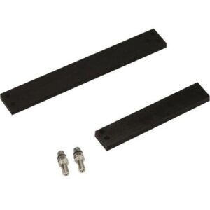 Securitron ASB-32BK 8" Aluminum Shim Bracket for Aluminum Doors M32, Black